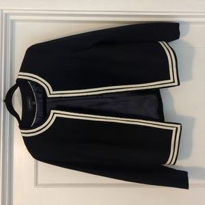 Preppy navy, pique Talbot's blazer